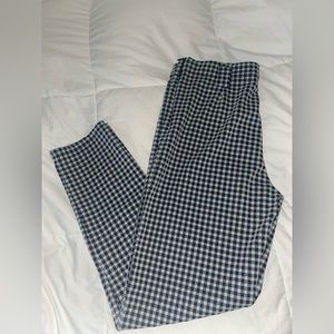 Checkered skinny pants